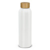Bamboo Lid Aluminium Bottles White
